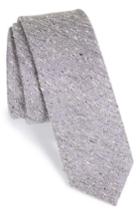 Men's The Tie Bar Buff Solid Silk Skinny Tie