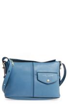Marc Jacobs The Side Sling Leather Crossbody Bag - Blue