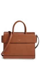 Givenchy Small Horizon Calfskin Leather Tote - Brown