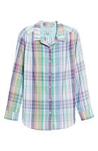 Women's Tommy Bahama Muffy Madras Button-up Top - Pink