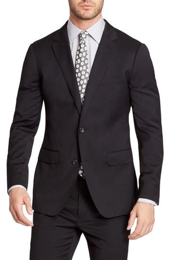Men's Bonobos Jetsetter Trim Fit Stretch Wool Suit Jacket S - Black