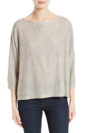 Women's M Missoni Metallic Jersey Top - Beige