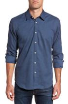 Men's Jeremy Argyle Slim Fit Solid Sport Shirt - Blue
