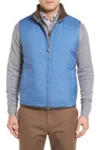 Men's Peter Millar Seneca Quilted Vest, Size - Blue