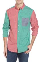 Men's Vineyard Vines Holiday Party Classic Fit Colorblock Sport Shirt - Red