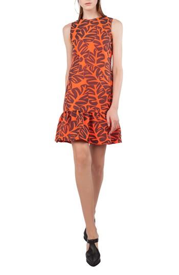 Women's Akris Punto Tropical Leaf Jacquard Shift Dress