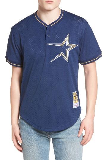 Men's Mitchell & Ness Craig Biggio - Houston Astros Authentic Mesh Jersey