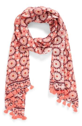 Women's Kate Spade New York Floral Mosaic Silk Scarf
