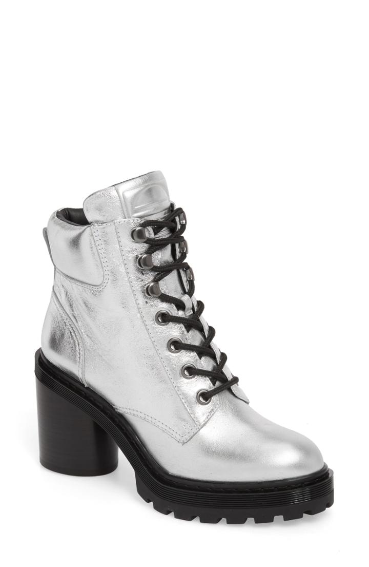 Women's Marc Jacobs Crosby Platform Boot Us / 38eu - Metallic