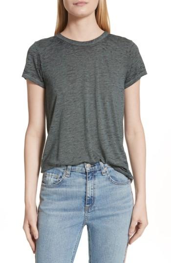 Women's Rag & Bone/jean The Burnout Tee, Size - Green