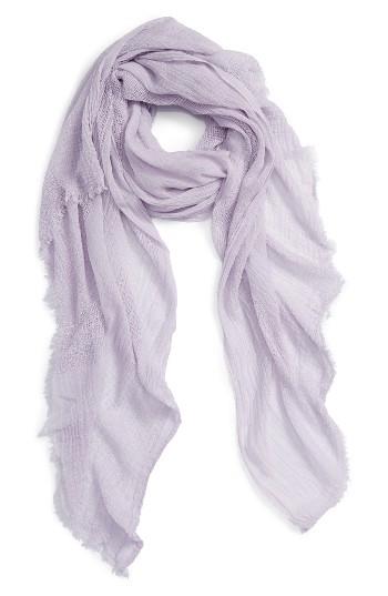 Women's Hinge Open Stitch Panel Wrap, Size - Purple