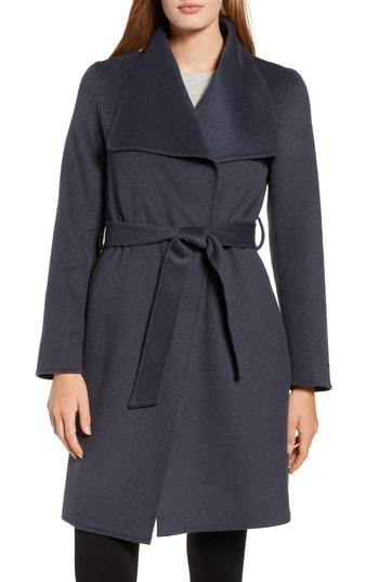 Women's Tahari Ellie Wrap Coat - Grey