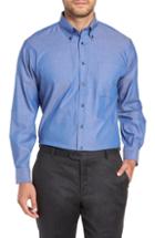 Men's Nordstrom Men's Shop Classic Fit Non-iron Dress Shirt - 34 - Blue