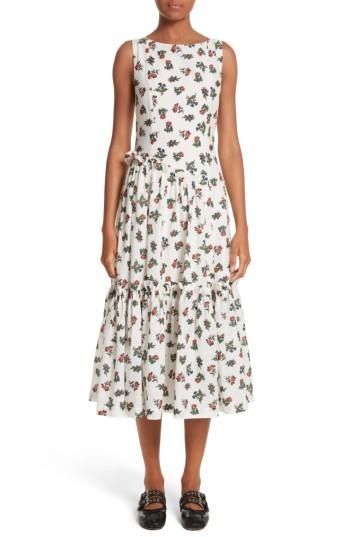Women's Molly Goddard Lexi Sleeveless Dress Us / 12 Uk - Ivory