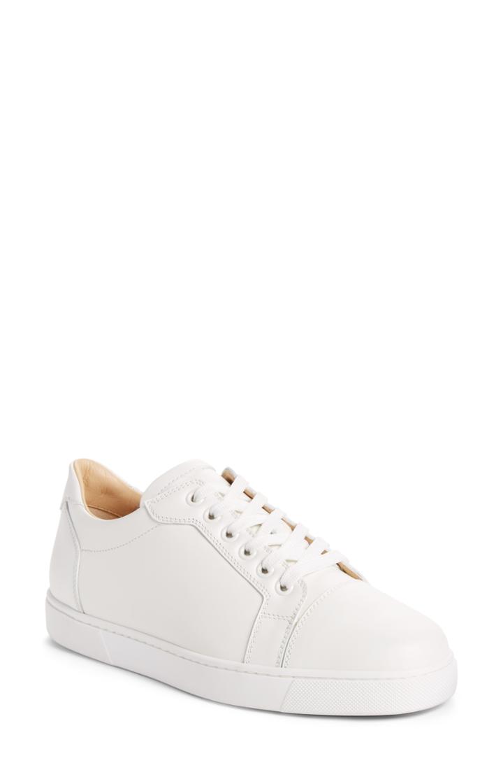 Women's Christian Louboutin Veira Lace-up Sneaker Us / 40eu - White
