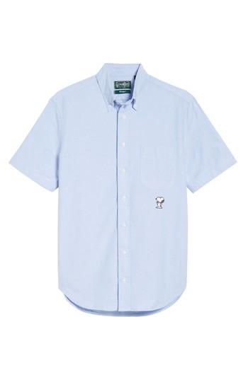 Men's Gitman Snoopy Short Sleeve Sport Shirt