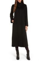 Women's Fleurette Cashmere Long Coat - Black