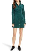 Women's Free People Dynamite In Cord Minidress - Blue/green