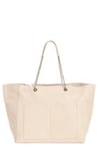 Sezane Gaby Leather Tote - Ivory