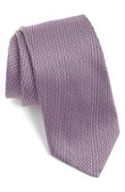 Men's Hugo Boss Solid Silk Tie, Size - Pink