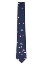 Men's Topman Paint Splatter Tie, Size - Blue
