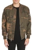 Men's Stampd Convoy Strap Bomber Jacket - Green