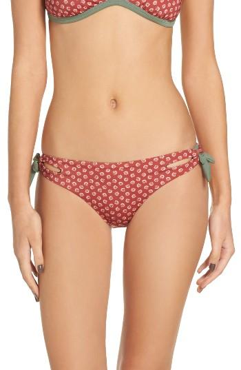 Women's Leith Side Tie Bikini Bottoms - Metallic