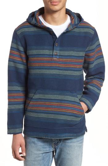 Men's Pendleton Serape Stripe Hoodie - Blue