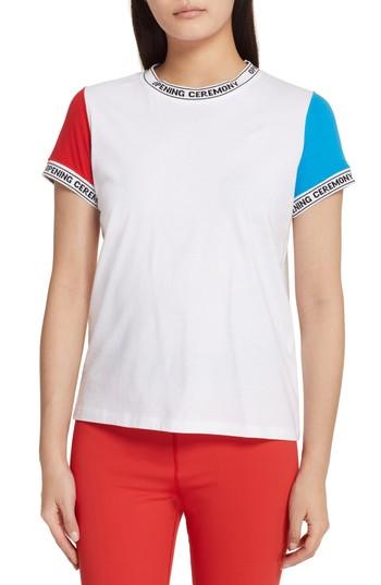 Women's Opening Ceremony Logo Trim Tee - White