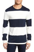 Men's French Connection Regular Fit Block Stripe Shirt - White