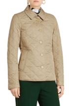Women's Burberry Frankby 18 Quilted Jacket, Size - Beige