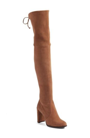 Women's Stuart Weitzman Finland Over The Knee Boot M - Brown