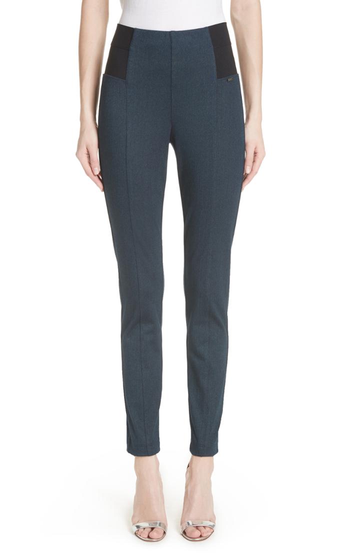 Women's St. John Collection Denim Ponte Pants - Blue
