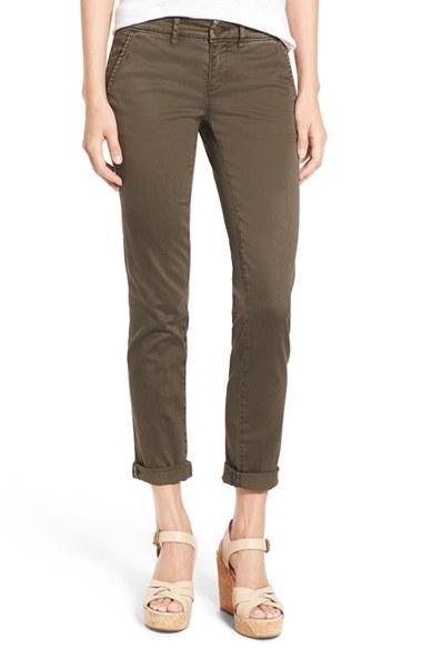Women's Caslon Boyfriend Chinos - Green