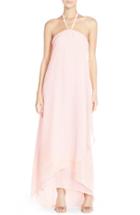 Women's Nouvelle Amsale 'dakota' High/low Chiffon Halter Gown