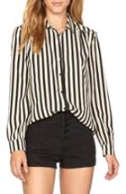 Women's Amuse Society Midnight Bella Stripe Top - Black