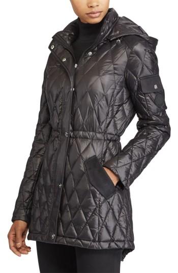 Women's Lauren Ralph Lauren Hooded Anorak - Black