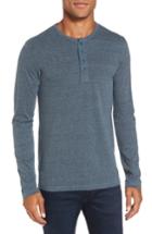 Men's Goodlife Long Sleeve Henley - Blue