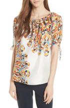 Women's Tory Burch Alyssa Silk Top - White