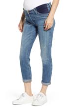 Women's 7 For All Mankind Josefina Crop Boyfriend Maternity Jeans - Blue