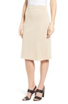 Women's Ming Wang Straight Skirt - Beige