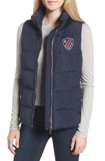 Women's Tommy Hilfiger Quilted Puffer Vest - Blue