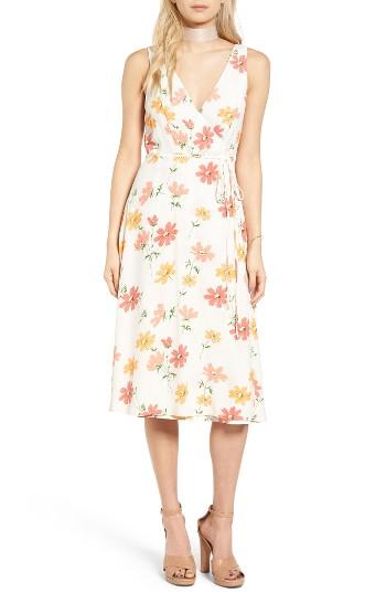 Women's Privacy Please Wilson Wrap Midi Dress - Ivory