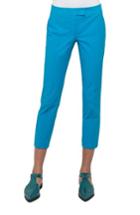 Women's Akris Punto Frankie Stretch Cotton Pants - Blue