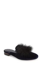 Women's Sole Society Cleona Feather Pompom Mule .5 M - Blue
