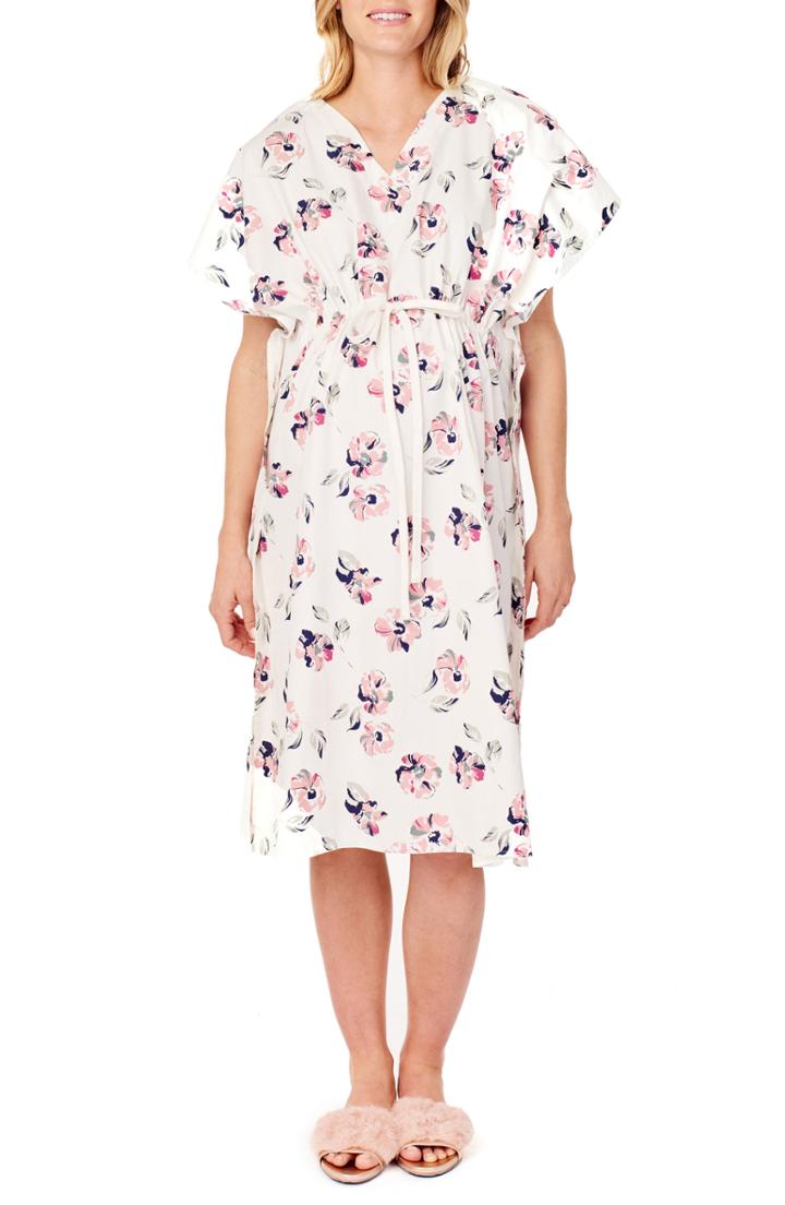 Women's Ingrid & Isabel X James Fox & Co. Maternity/nursing Hospital Gown, Size - Pink