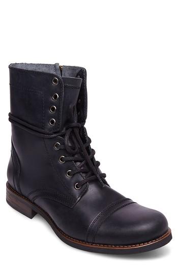 Men's Steve Madden Troopah-c Cap Toe Boot M - Black