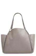 Stella Mccartney Small Oleo Deer Reversible Faux Leather Tote - Grey