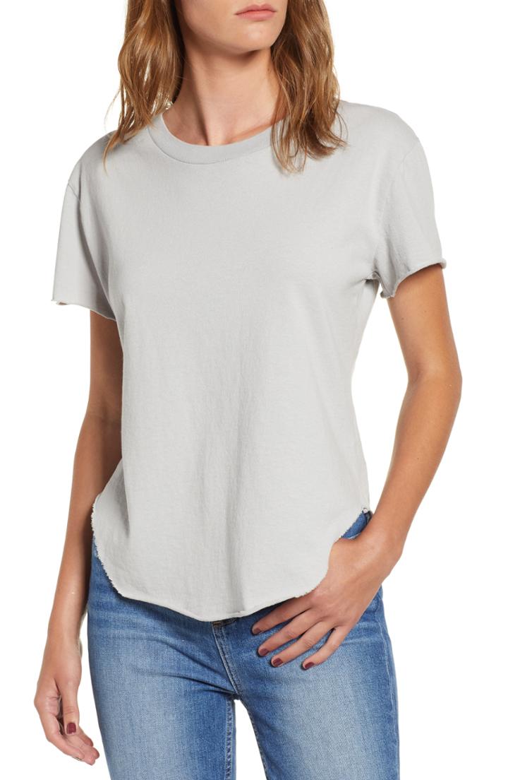 Women's Frank & Eileen Tee Lab Vintage High/low Tee - Grey