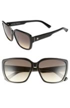 Women's Electric Honey Bee 60mm Mirrored Sunglasses - Gloss Blk/ Blk Gradient